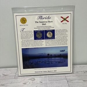 2004 Florida Postal Commemorative Society Statehood Quarter/stamps